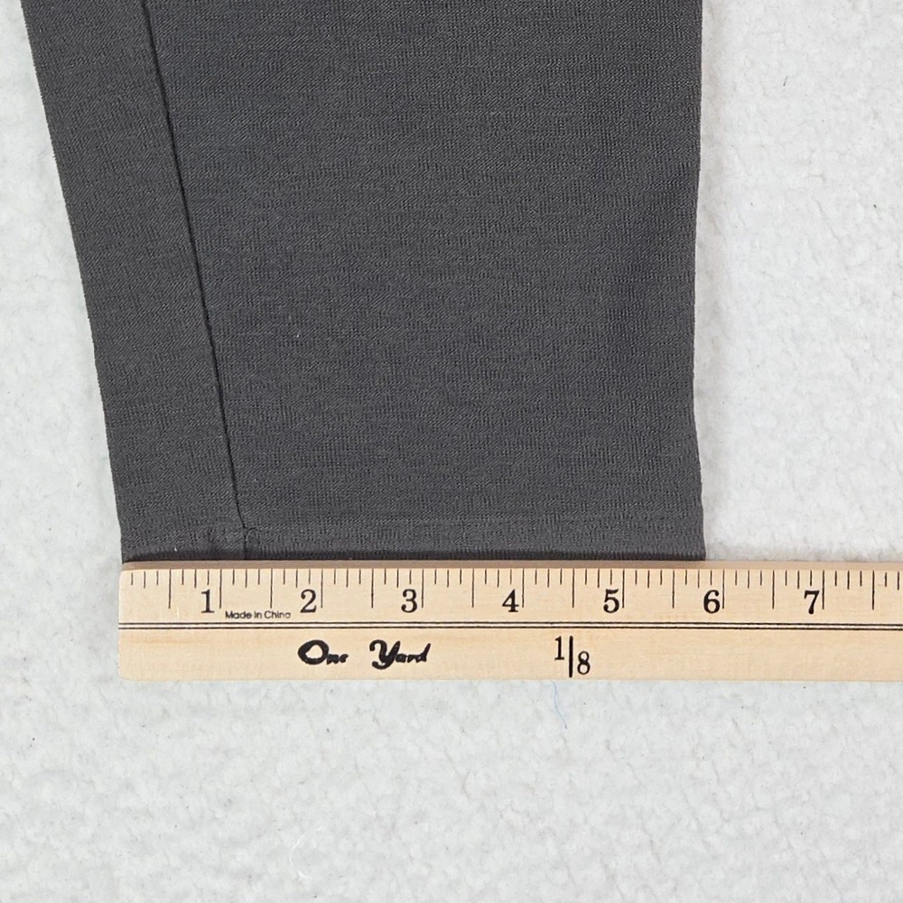 Eileen Fisher Womens Gray Slim Leg Ankle Pants Medium Stretch Knit Minimalist - Picture 10 of 13
